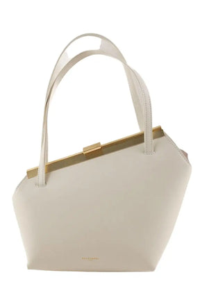 Sac porté épaule Kassandre Eileen asymétrique Ecru en Cuir - Seconde Main