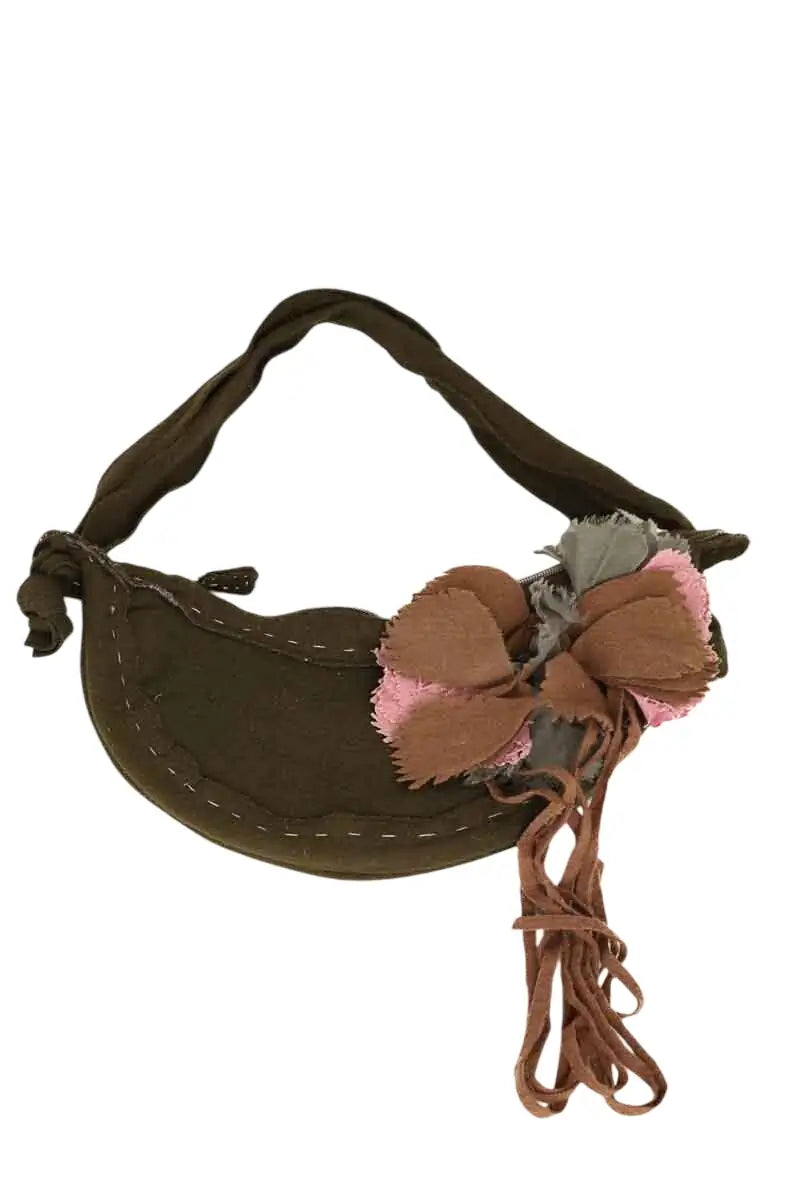 Sac porté épaule Kenzo Kaki en Tissu - Seconde Main