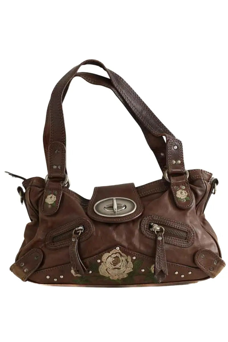 Sac porté épaule Kenzo Marron en Cuir - Seconde Main