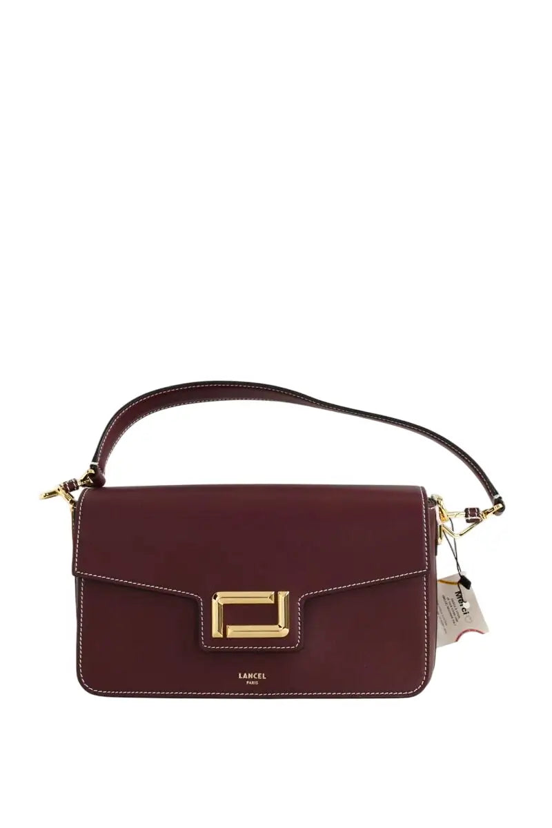 Sac porté épaule Lancel Angele Bordeaux en Cuir - Seconde Main