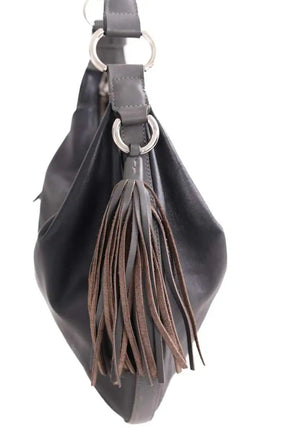 Sac porté épaule Lancel Gris en Cuir