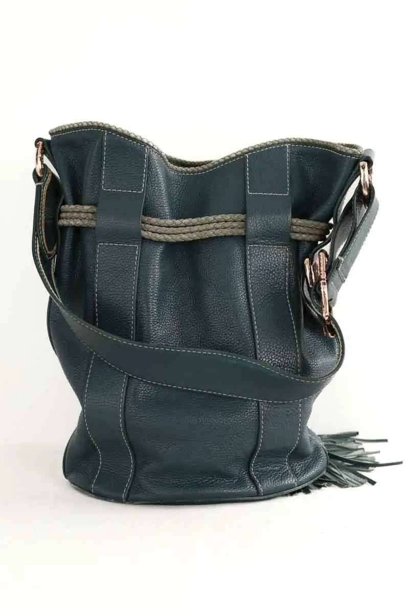 Sac porté épaule Lancel Vert en Cuir