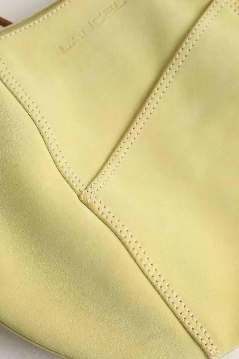 Sac porté épaule Lancel Vert en Daim