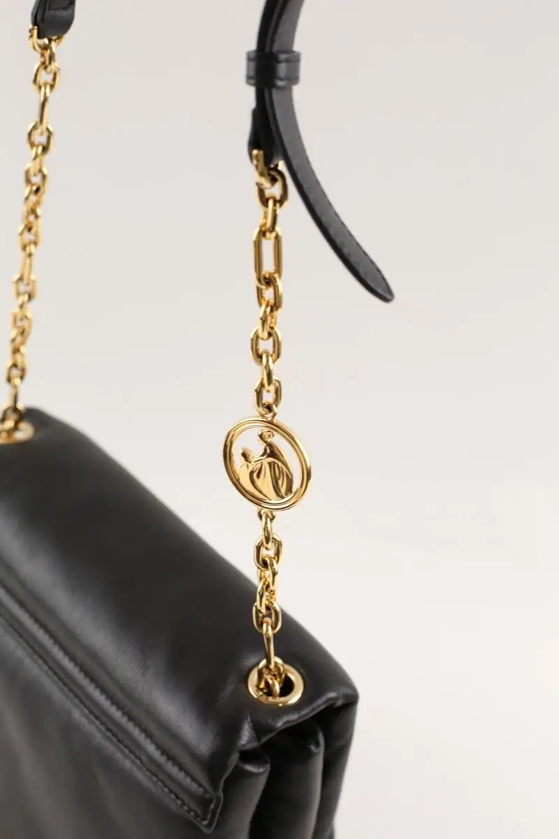 Sac porté épaule Lanvin Sugar 2010 Périod Noir en Cuir