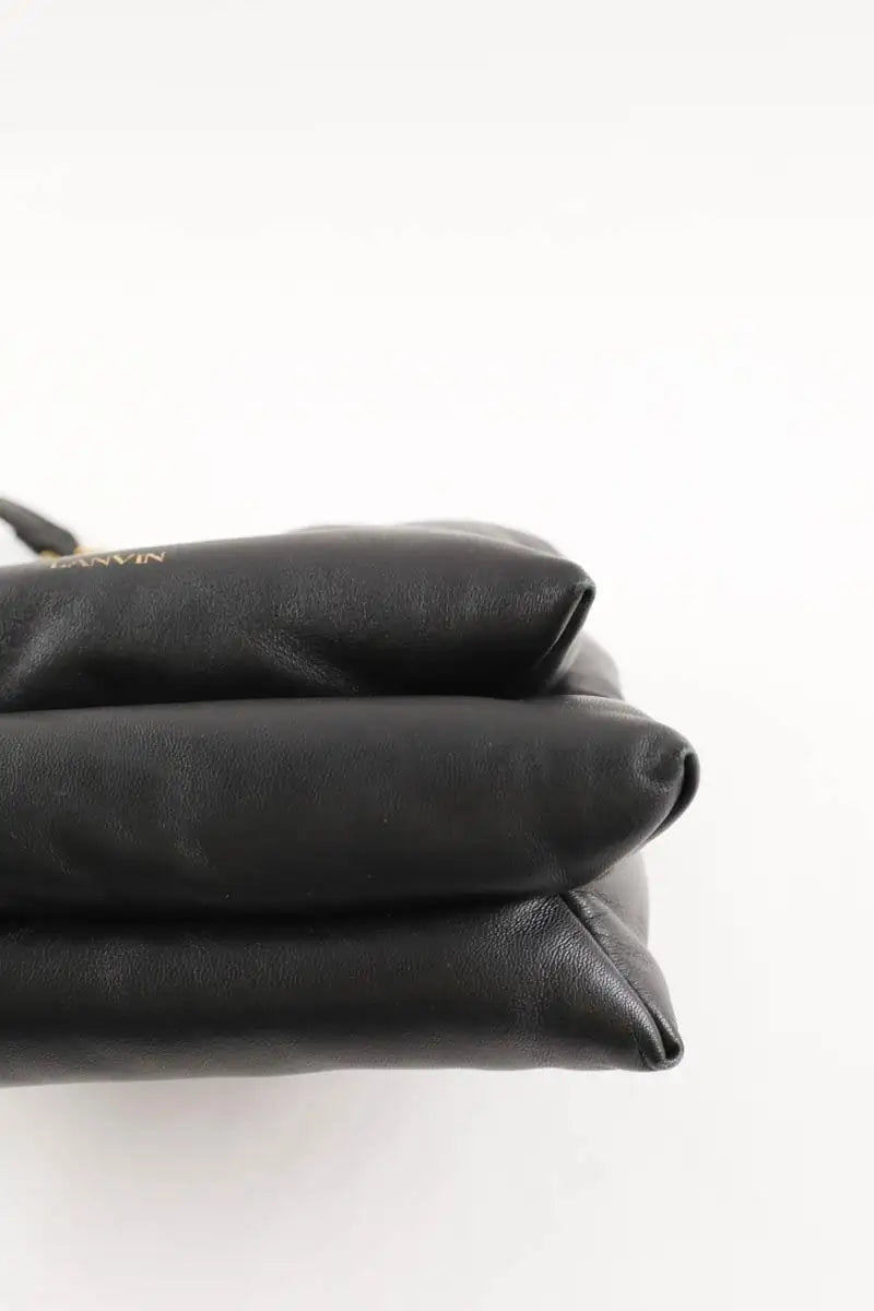 Sac porté épaule Lanvin Sugar 2010 Périod Noir en Cuir