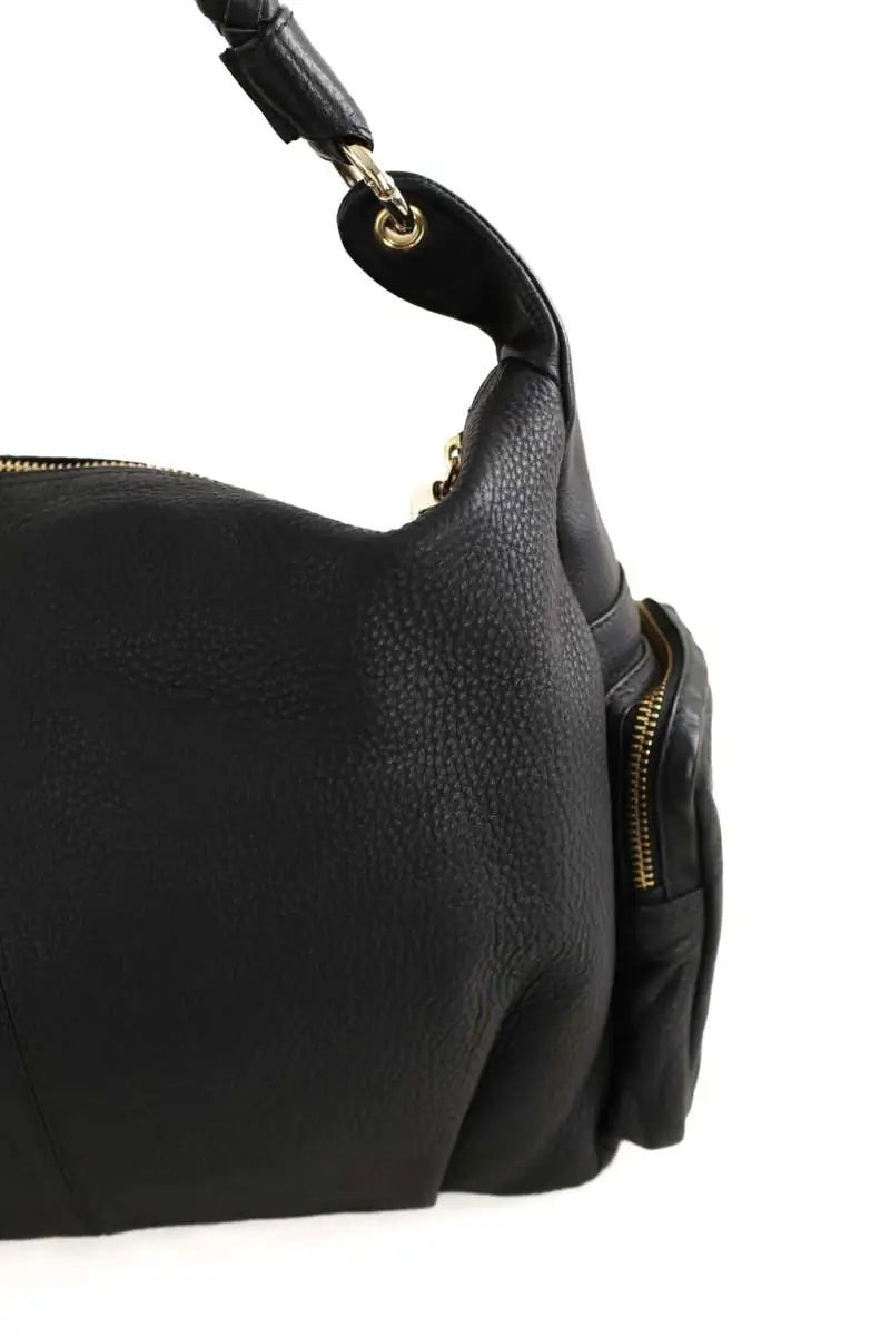 Sac porté épaule Le Tanneur Noir en Cuir