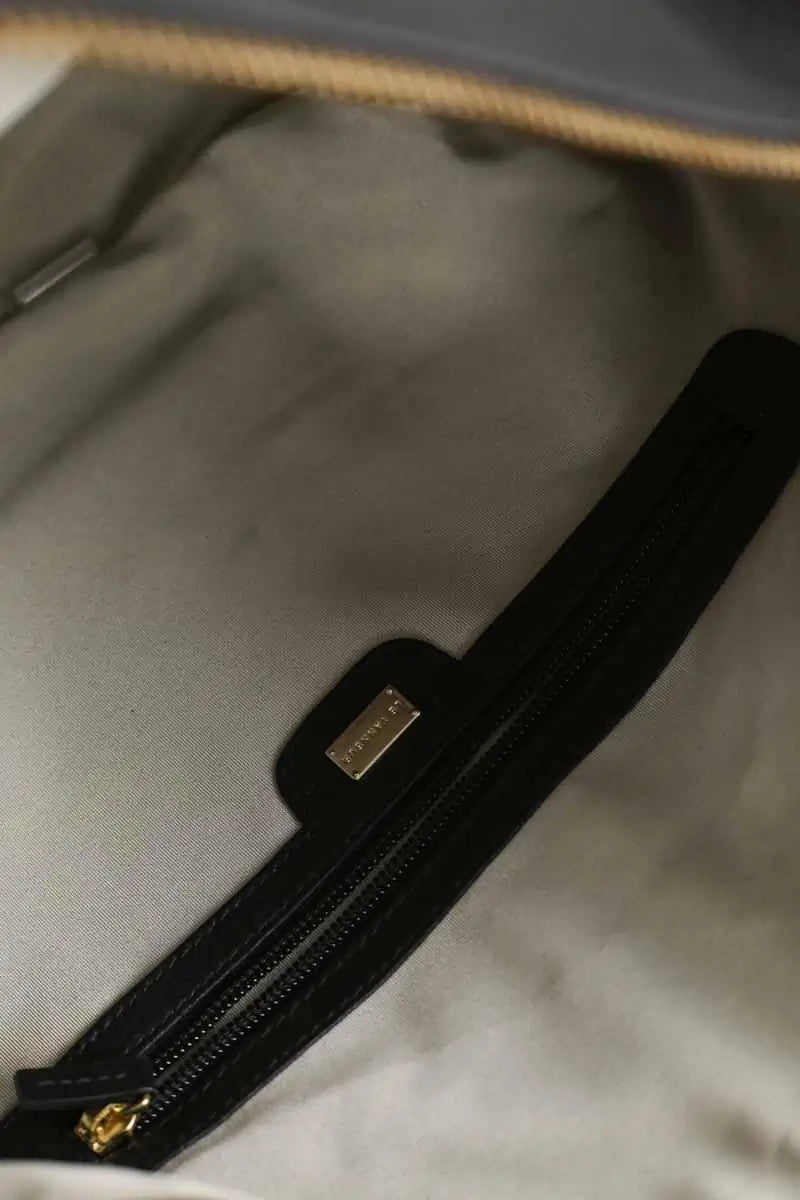 Sac porté épaule Le Tanneur Noir en Cuir