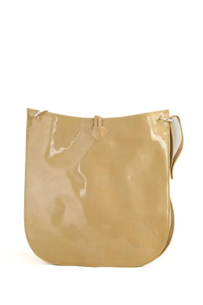 Sac porté épaule Longchamp Camel en Cuir verni