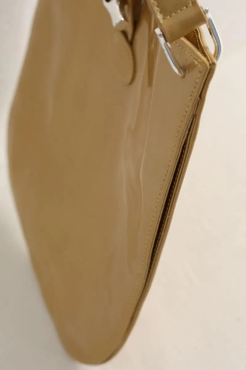 Sac porté épaule Longchamp Camel en Cuir verni