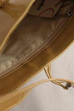 Sac porté épaule Longchamp Camel en Cuir verni
