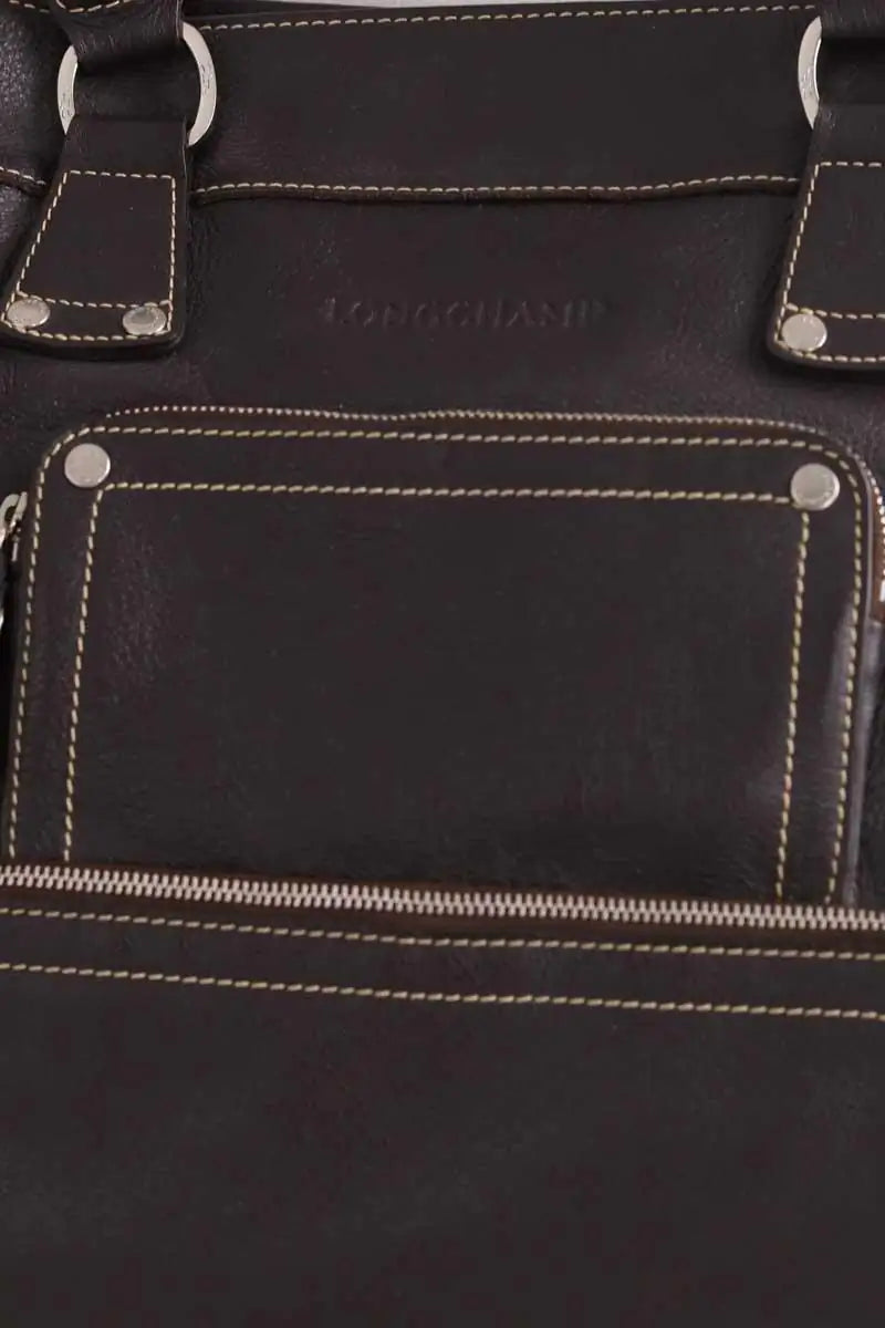 Sac porté épaule Longchamp Marron en Cuir