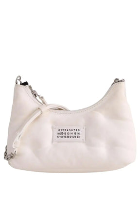 Sac porté épaule Maison Martin Margiela Glam Slam Hobo Small Blanc en Cuir - Seconde Main
