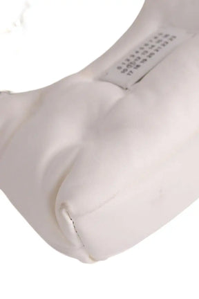 Sac porté épaule Maison Martin Margiela Glam Slam Hobo Small Blanc en Cuir