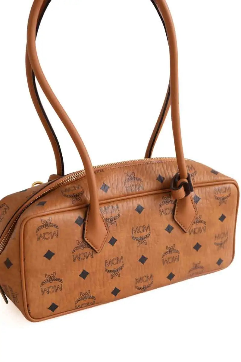 Sac porté épaule MCM Camel en Cuir