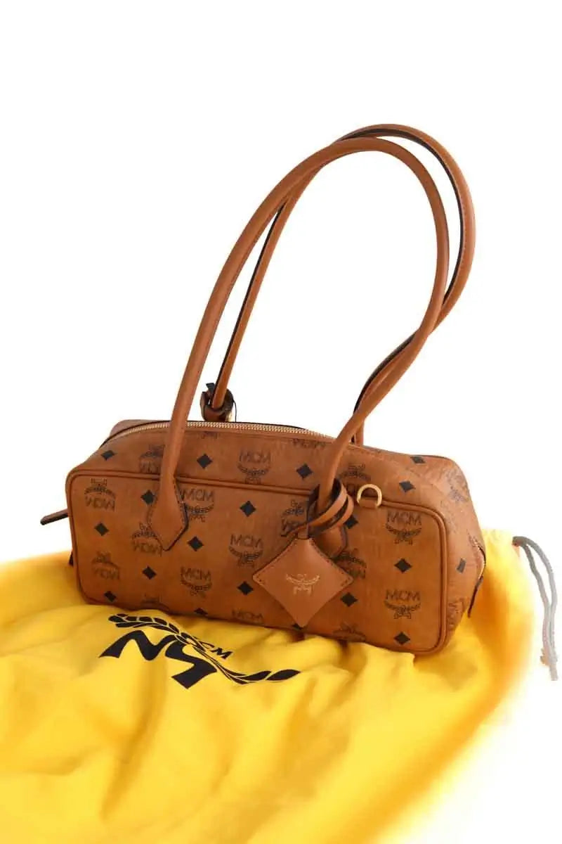 Sac porté épaule MCM Camel en Cuir