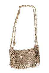 Sac porté épaule Paco Rabanne Nano 1969 Doré en Métal - Seconde Main