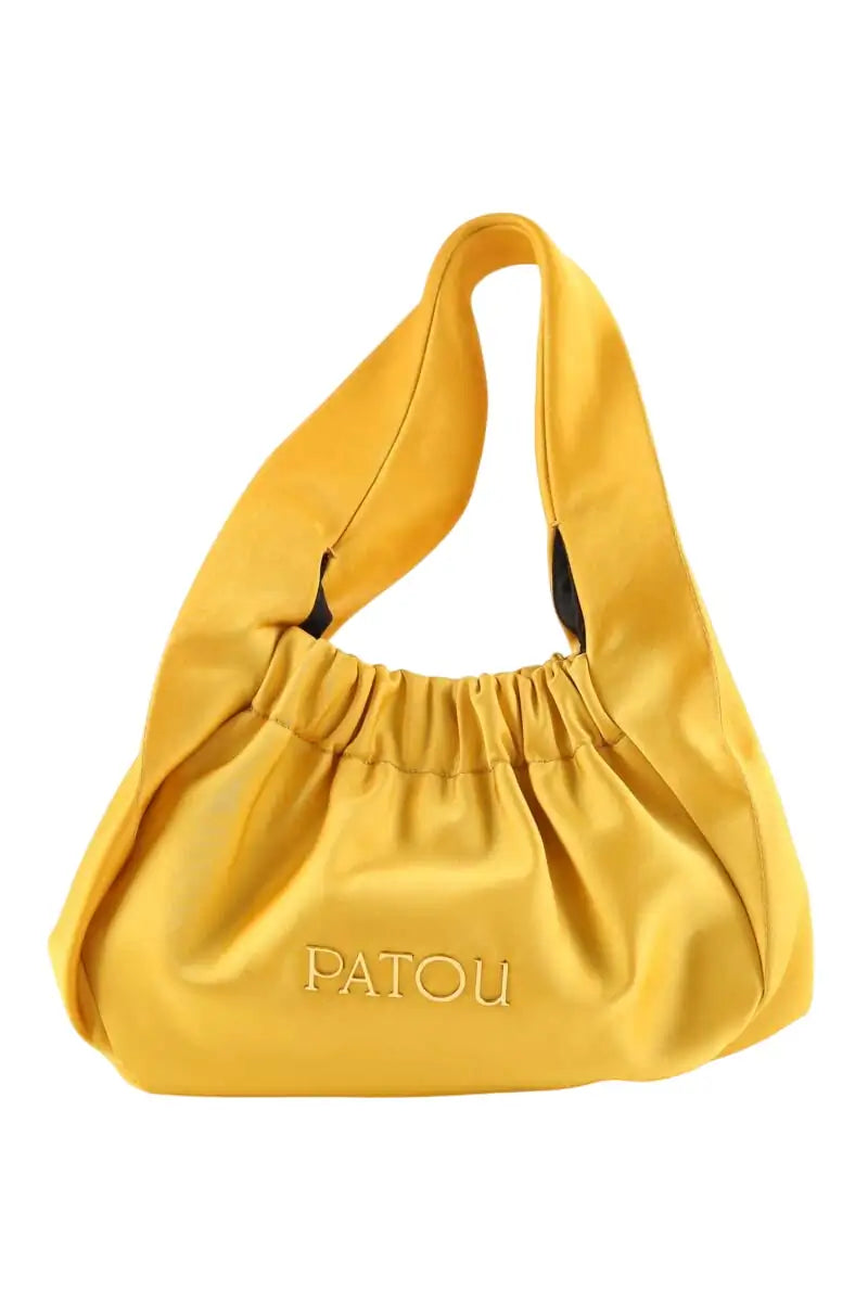 Sac porté épaule Patou Biscuit Jaune en Tissu - Seconde Main