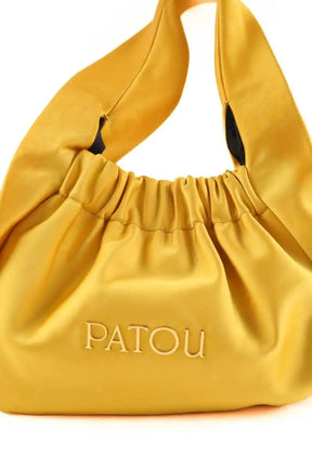 Sac porté épaule Patou Biscuit Jaune en Tissu
