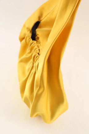 Sac porté épaule Patou Biscuit Jaune en Tissu