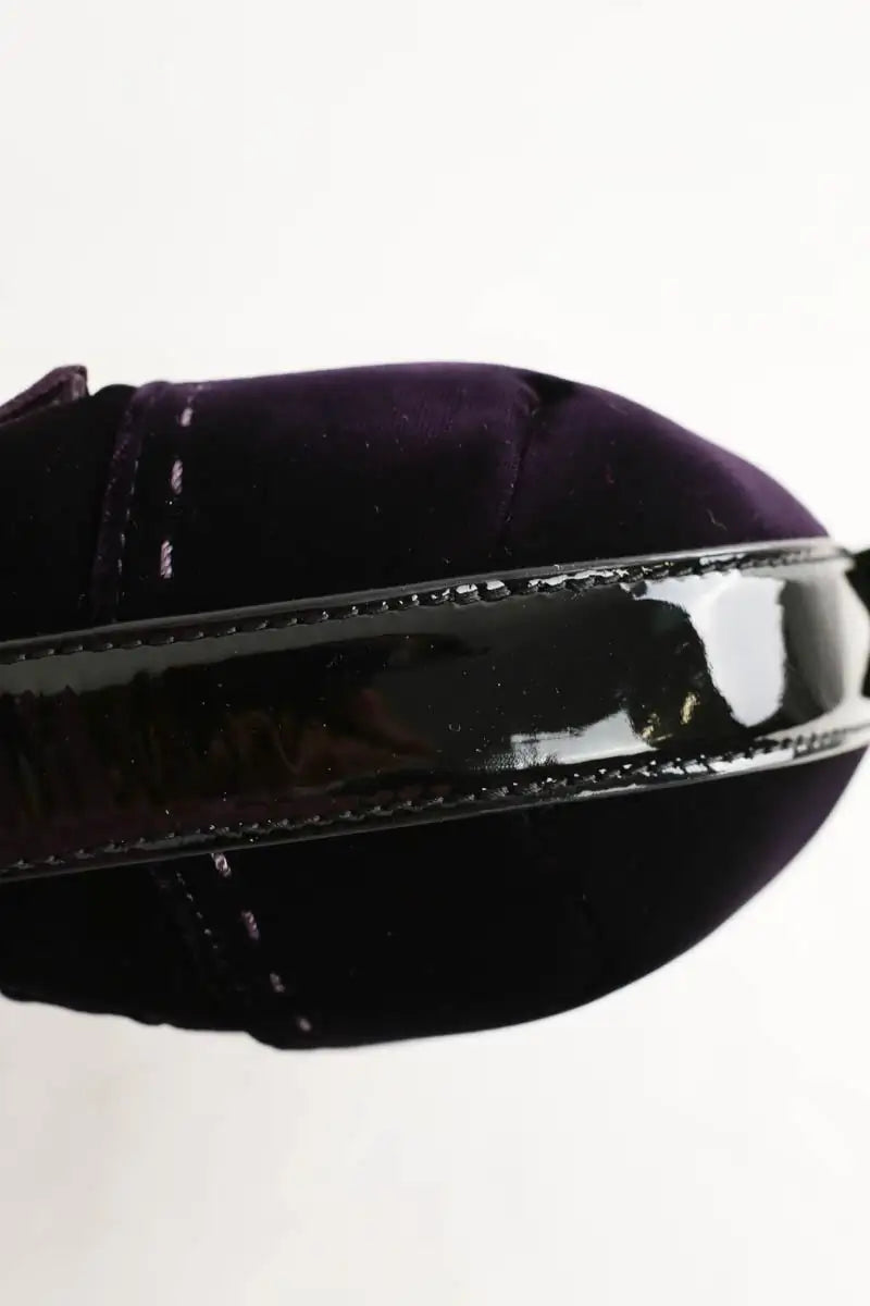 Sac porté épaule Paule Ka Violet en Velours