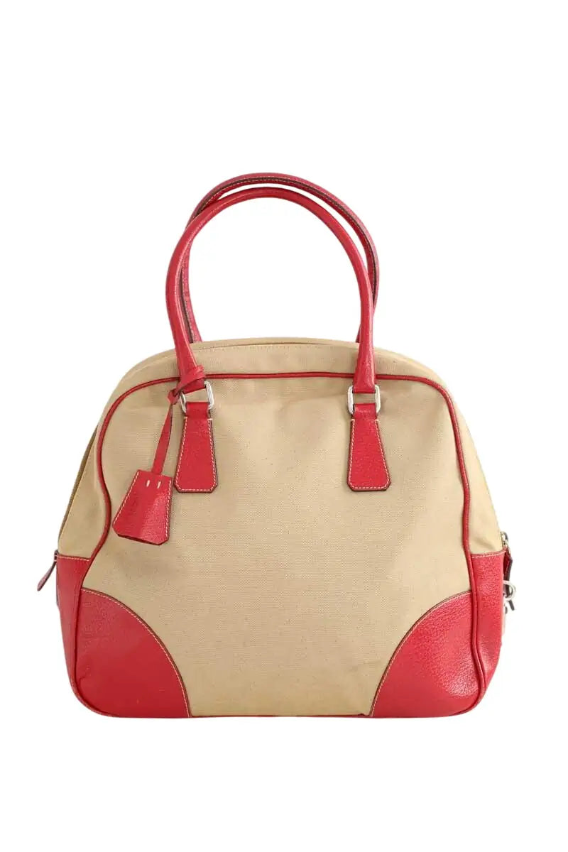 Sac porté épaule Prada Beige en Cuir - Seconde Main
