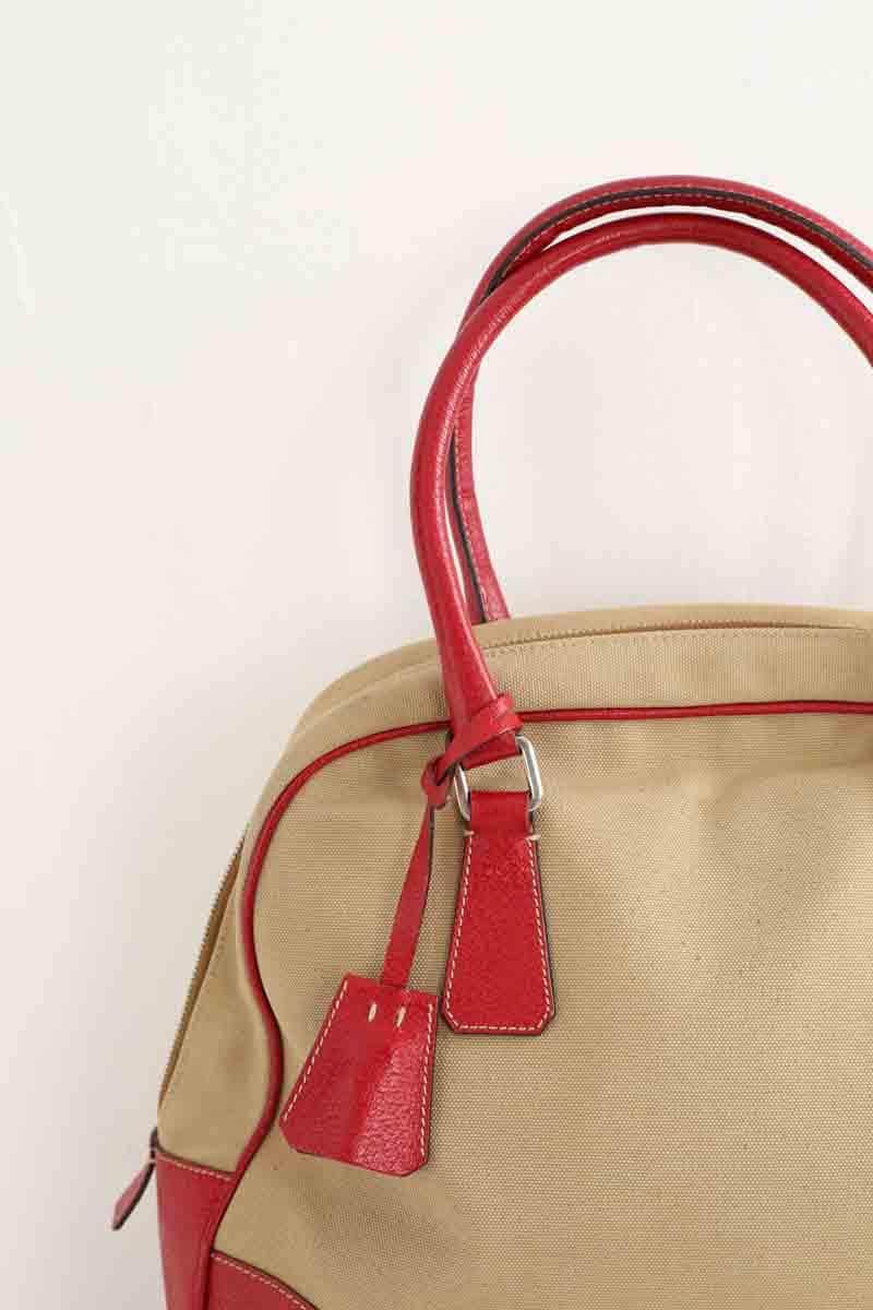 Sac porté épaule Prada Beige en Cuir