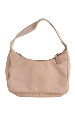 Sac porté épaule Prada Re-Edition 2005 Camel en Tissu