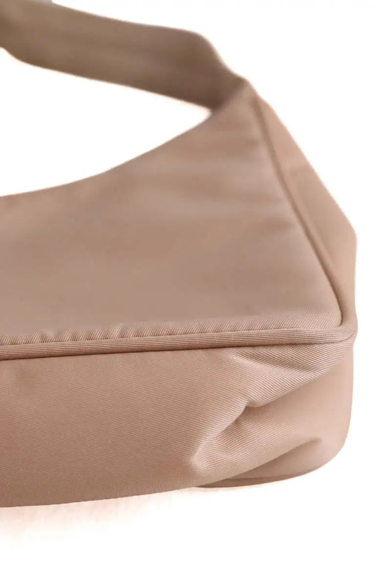 Sac porté épaule Prada Re-Edition 2005 Camel en Tissu