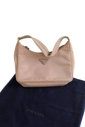 Sac porté épaule Prada Re-Edition 2005 Camel en Tissu