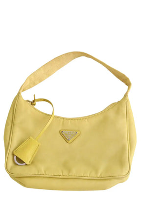 Sac porté épaule Prada Re-Edition 2005 Jaune en Tissu - Seconde Main