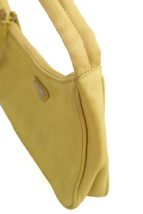 Sac porté épaule Prada Re-Edition 2005 Jaune en Tissu