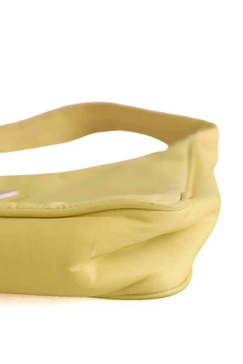 Sac porté épaule Prada Re-Edition 2005 Jaune en Tissu