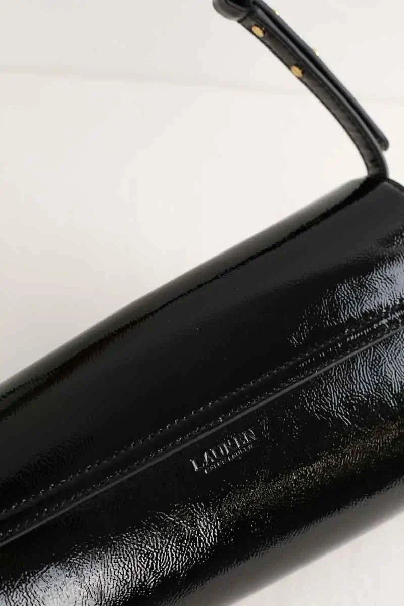 Sac porté épaule Ralph Lauren Tasha Noir en Cuir