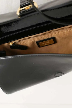 Sac porté épaule Ralph Lauren Tasha Noir en Cuir