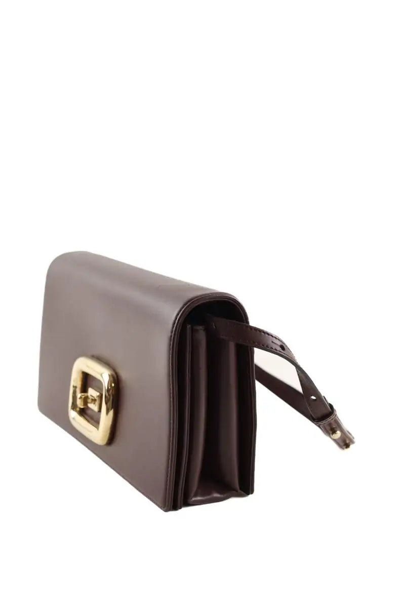 Sac porté épaule Roger Vivier Viv Choc Marron en Cuir