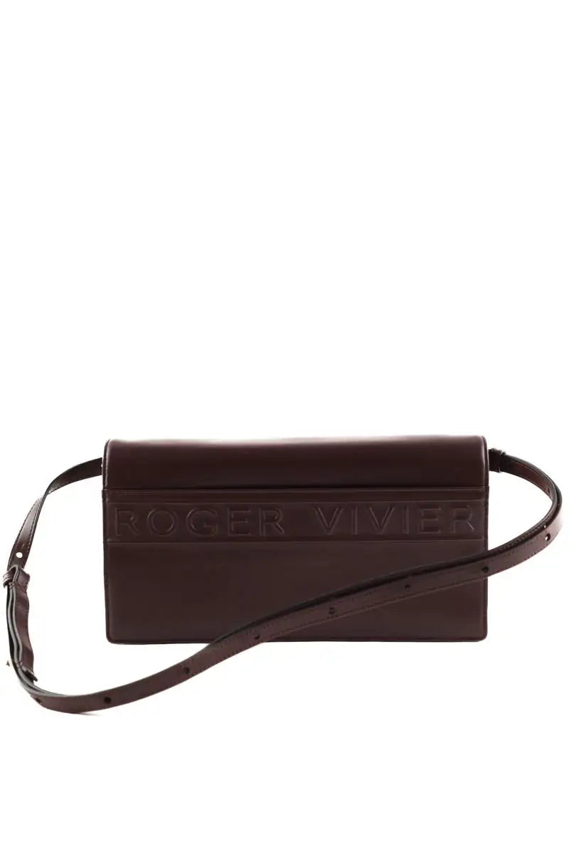 Sac porté épaule Roger Vivier Viv Choc Marron en Cuir