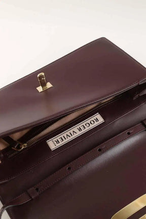 Sac porté épaule Roger Vivier Viv Choc Marron en Cuir
