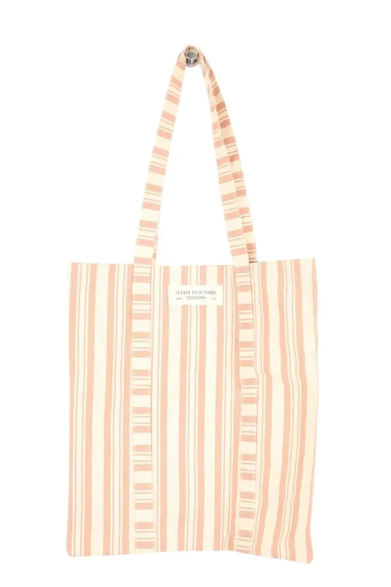 Sac porté épaule Sézane Rose en Coton - Seconde Main