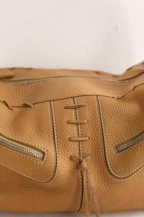 Sac porté épaule Tod's Mickey Camel en Cuir