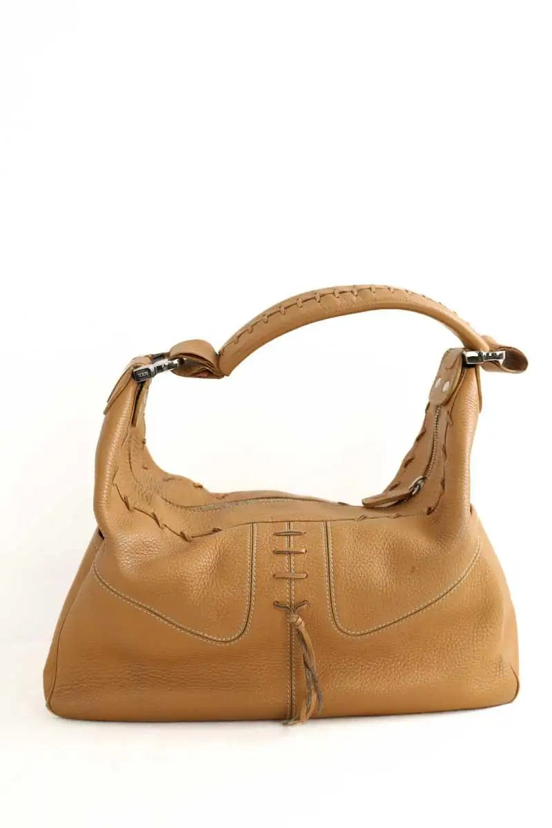 Sac porté épaule Tod's Mickey Camel en Cuir