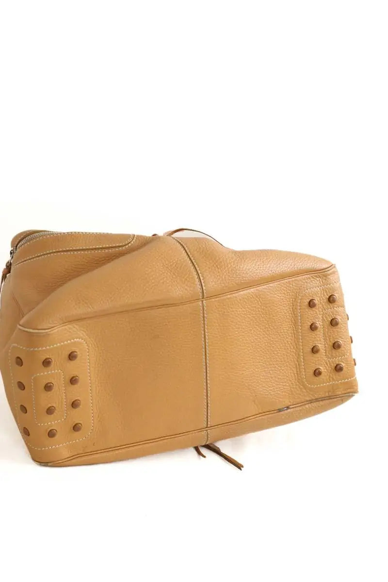 Sac porté épaule Tod's Mickey Camel en Cuir