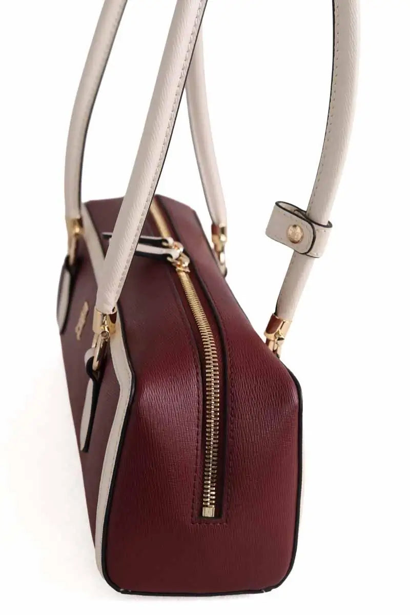 Sac porté épaule Tommy Hilfiger Bordeaux en Cuir