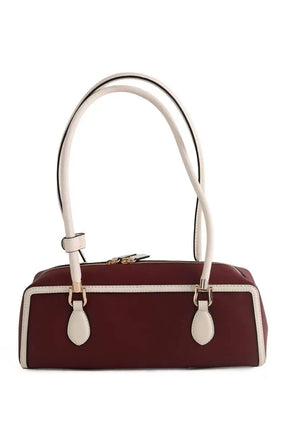 Sac porté épaule Tommy Hilfiger Bordeaux en Cuir