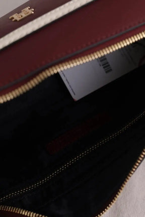Sac porté épaule Tommy Hilfiger Bordeaux en Cuir
