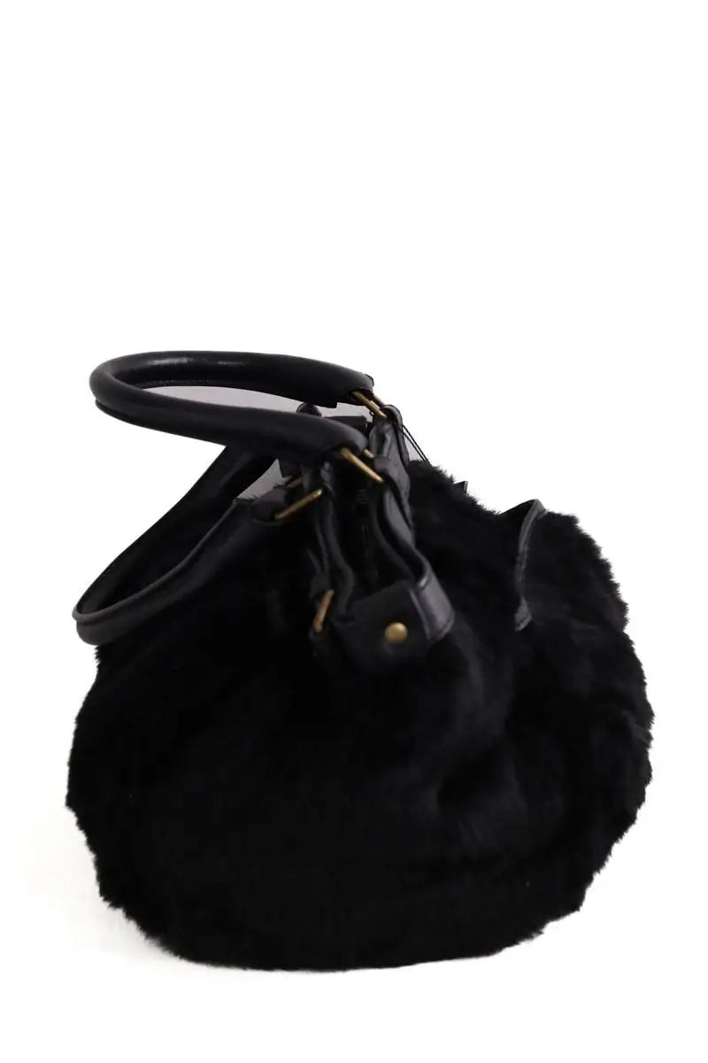 Sac porté épaule Vanessa Bruno Noir en Fourrure