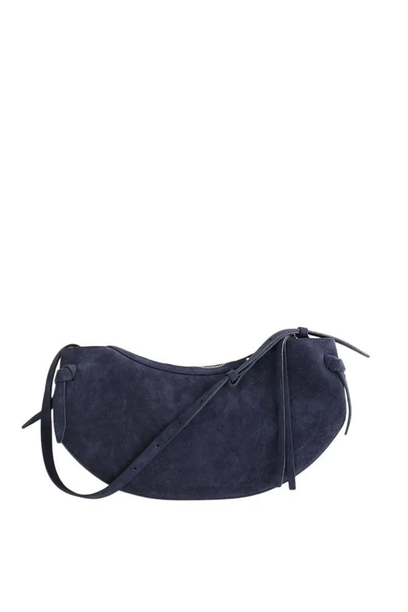 Sac porté épaule Yuzefi Bleu en Daim - Seconde Main