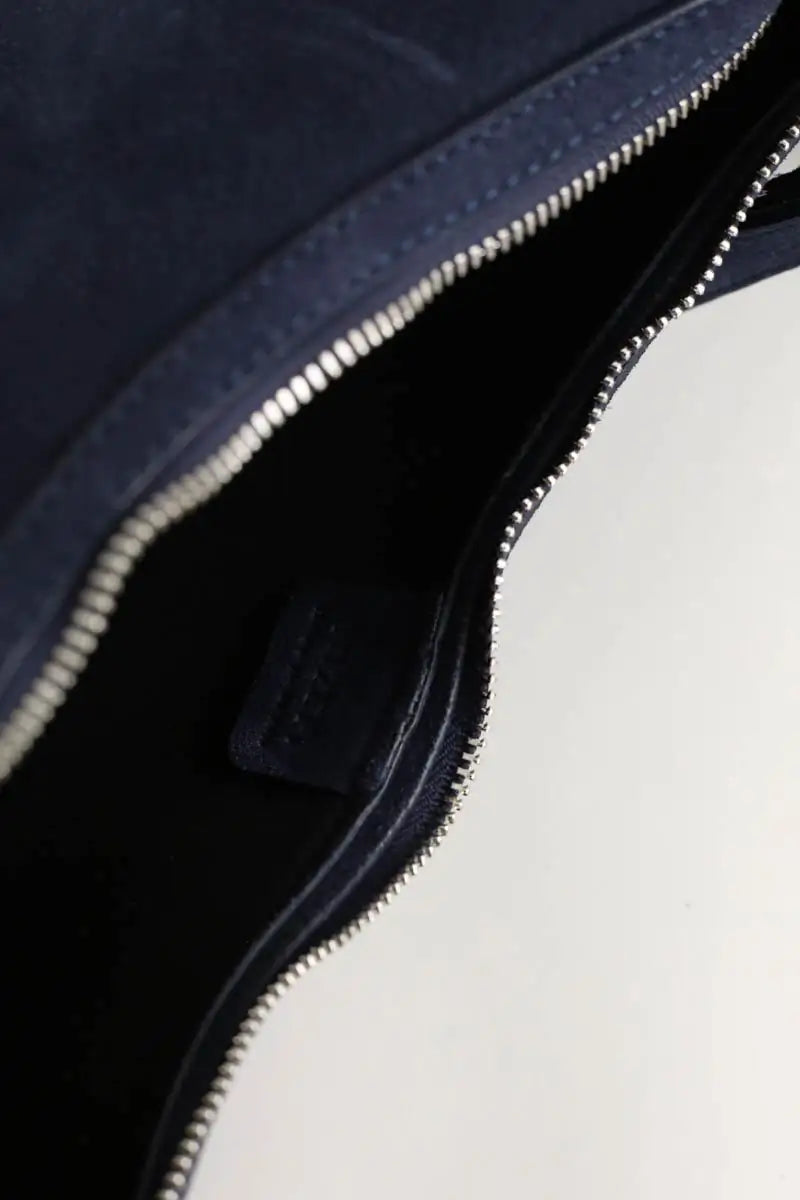 Sac porté épaule Yuzefi Bleu en Daim