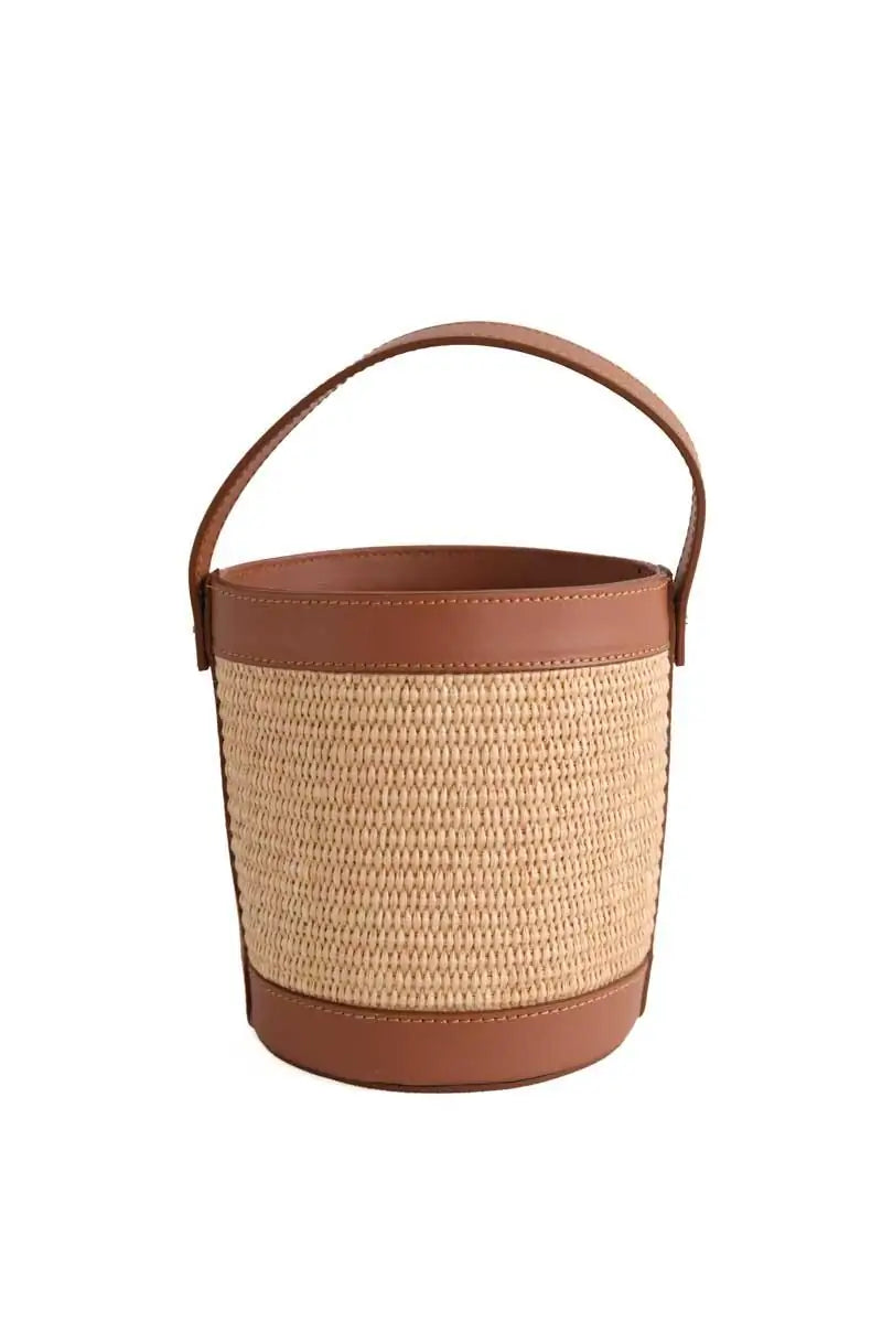Sac Seau Meraki Heritage Camel en Osier