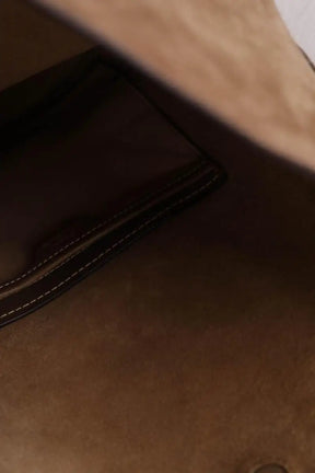 Sac seau Ralph Lauren Bellport bucket bag Camel en Daim
