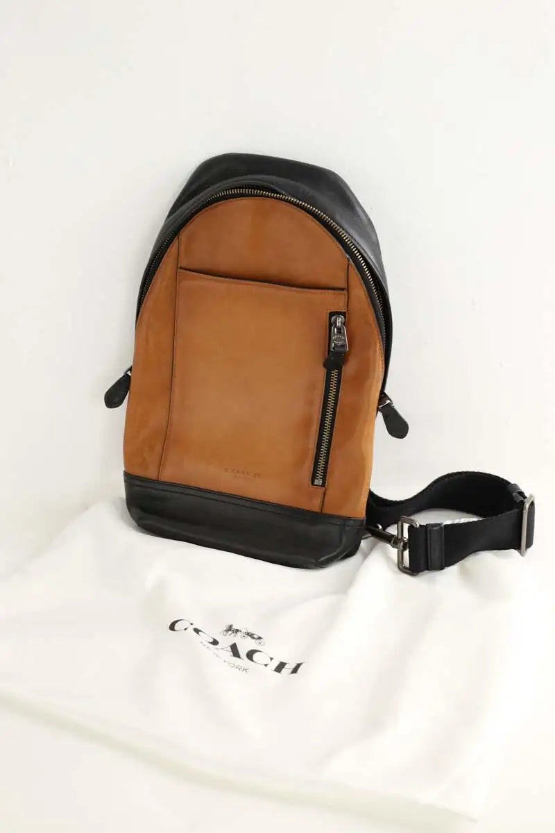 Sacoche Coach Marron en Cuir